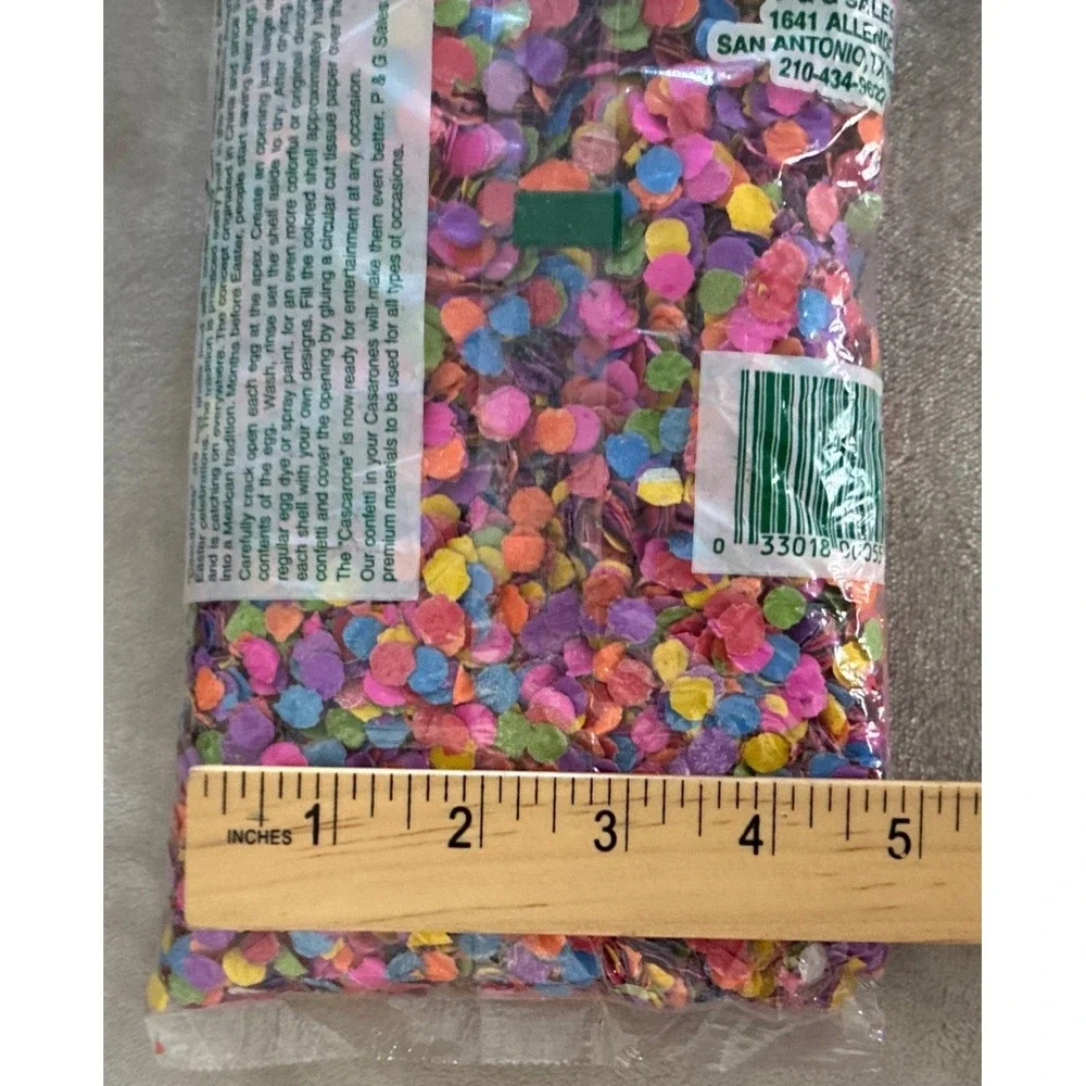 Confetti Multicolor Pastel 3 oz All-Occasion Cascarones Easter Baskets Vintage